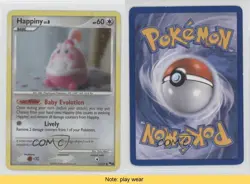 Happiny Pokemon Organized Play Promotional Series 8 #14 2008 READ 2f4 - Image 3
