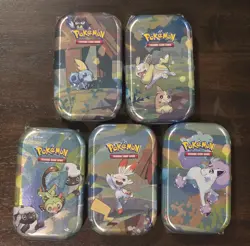 Pokemon TCG Galar Pals Mini Tins Complete Set Of 5 - Image 1