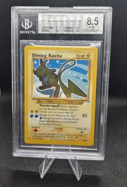Shining Raichu 111/105 Pokemon Neo Destiny - BGS 8.5 NM-MT+ - Image 1