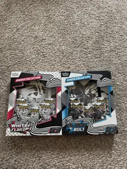 Pokemon Black Bolt and White Flare Binder Collection Set of 2 (In Hand) - Image 1