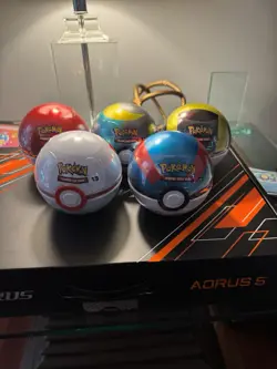 Pokemon Pokeball Tin Complete Set of 5 | Factory Sealed - Image 1