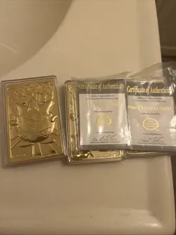 23kt Gold Plated Pokemon Cards Which Include Charizard, Mewtwo, And Togepi - Image 3