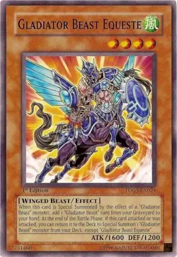Gladiator Beast Equeste - TDGS-EN024 - LP - Common - 1st ed - Yugioh - Image 1
