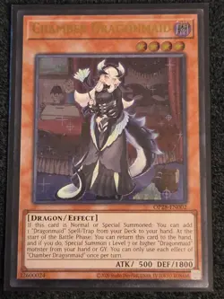 Chamber Dragonmaid Ultimate Rare OP28-EN002 Yugioh Pack Fresh - Image 1