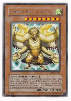 Yugioh - Simorgh, Bird of Ancestry (Rare) (Unlimited) - LODT-EN039 - Image 1