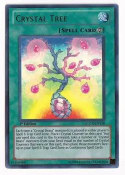 Yugioh Crystal Tree Ultra Rare LCGX-EN170 1st Ed NM - Image 1