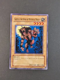 Yugioh TCG - 1x Gazelle the King of the Mythical Beasts DLG1-EN044 LP/MP Unl Ed - Image 1