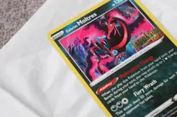 Pokemon TCG Galarian Moltres SWSH125 Evolving Skies Prerelease Promo card - Image 3