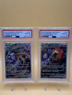 Charizard 212/172 Mewtwo 221/172 PSA10 SAR VSTAR Universe Pokemon Card Japanese - Image 1