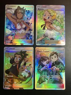 NM Pokemon Trainer Supporter Full Art 4 Card LOT - Image 1