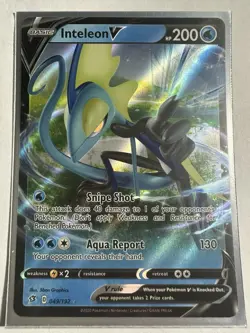 Inteleon V - 049/192 - Pokemon Rebel Clash Sword & Shield Ultra Rare Card NM - Image 1