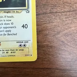 Ampharos - 1/111 - Pokemon Neo Genesis Unlimited Holo Rare Card WOTC LP - Image 2