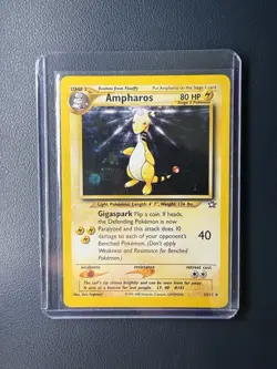 Ampharos - 1/111 - Pokemon Neo Genesis Unlimited Holo Rare Card WOTC LP - Image 1