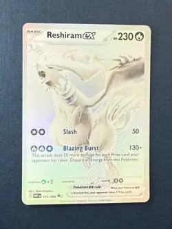 Pokemon White Flare Reshiram EX BWR 173/086 English Card In Hand - Image 1