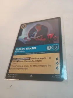 (1) PO Tadashi Hamada - Baymax Inventor 153/204 Azurite Sea Disney Lorcana Card. - Image 2