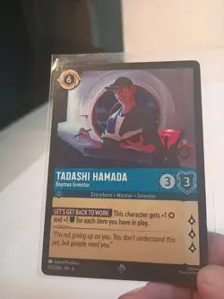 (1) PO Tadashi Hamada - Baymax Inventor 153/204 Azurite Sea Disney Lorcana Card. - Image 3
