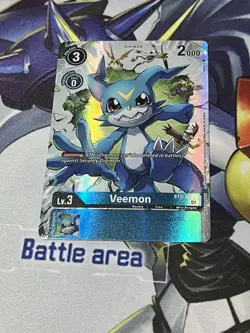 Digimon Card Game Veemon BT3-021 Alt Art Anniversary Promo - Image 1
