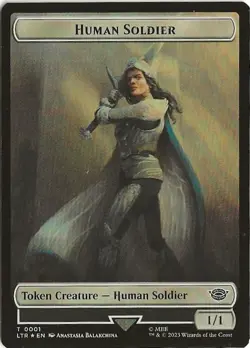 Human Soldier Food 1 10 Token MTG Lord of the Rings Tales of Middle Earth NM/MT - Image 1