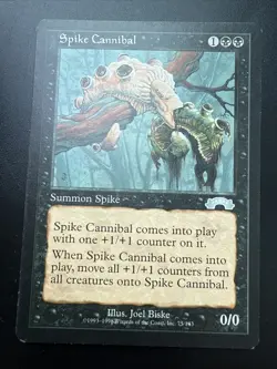 1 X Spike Cannibal #75/143 MTG Exodus Uncommon LP/EX English - Image 1