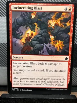 MTG TCG: Incinerating Blast 90, Foundations - Image 1
