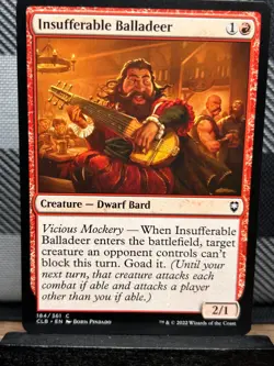 MTG TCG: Insufferable Balladeer 184/361, Battle for Baldur's Gate - Image 1