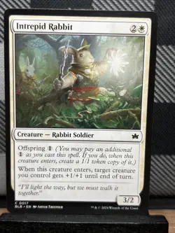 MTG TCG: Intrepid Rabbit 17, Bloomburrow - Image 1