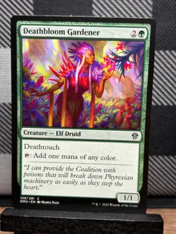 MTG TCG: Deathbloom Gardener 159/281, Dominaria United - Image 1