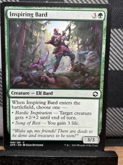 MTG TCG: Inspiring Bard 189/281, Adventures in the Forgotten Realms - Image 1