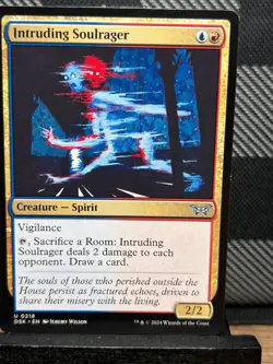 MTG TCG: Intruding Soulrager 218, Duskmourn: House of Horror - Image 1