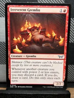 MTG TCG: Irreverent Gremlin 142, Duskmourn: House of Horror - Image 1