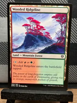 MTG TCG: Wooded Ridgeline 261/281, Dominaria United - Image 1