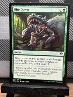 MTG TCG: Bite Down 155/281, Dominaria United - Image 1
