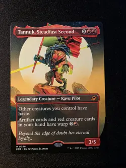 TANNUK, STEADFAST SECOND (296) (BORDERLESS) Edge Of Eternities Magic MTG In Hand - Image 1