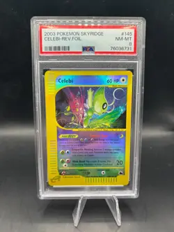 Celebi #145 Reverse Holo PSA 8 NRMT 2003 Pokemon Skyridge - Image 1