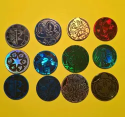Pokemon LOT of 18 Flip Coins Holo and Cracked Holo (Excellent Condition) - Image 1