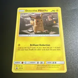 2019 Pokemon Sun & Moon Promo Detective Pikachu #SM194 Holo Light Play - Image 1