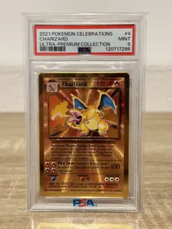 PSA 9 - 2021 Pokemon Celebrations UPC METAL CHARIZARD #4 - Image 1