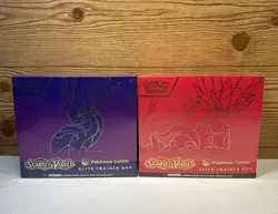 Scarlet And Violet Base Pokemon Center Elite Trainer Box Sealed Lot Of 2 - Image 1