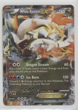 White Kyurem EX Pokemon Black & Legendary Treasures #101 2f4 - Image 1