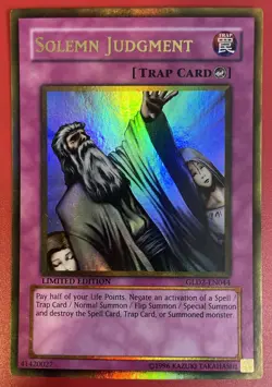 Yugioh Solemn Judgment GLD2-EN044 - Gold Rare Limited Edition - Image 3