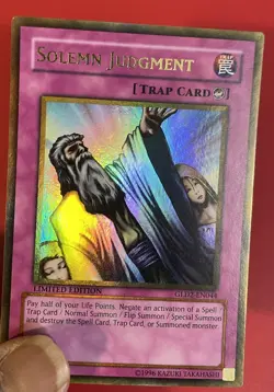 Yugioh Solemn Judgment GLD2-EN044 - Gold Rare Limited Edition - Image 4