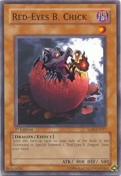 Red-Eyes B. Chick - SOD EN017 - MP - Common - 1st ed - Yugioh - Image 1