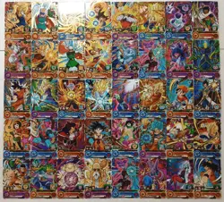 Lot of 40 Japanese Dragon Ball Super Dragonball Heroes TCG Rare Card Set - Image 1