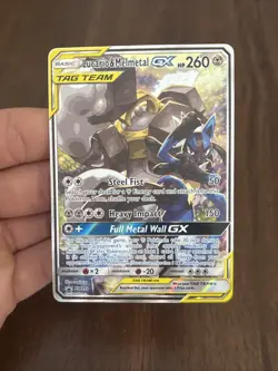 Pokemon Sun and Moon LUCARIO & MELMETAL GX Tag Team Alternate Art Promo #SM192 - Image 1