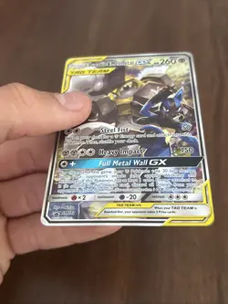 Pokemon Sun and Moon LUCARIO & MELMETAL GX Tag Team Alternate Art Promo #SM192 - Image 4