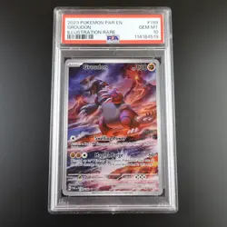PSA 10 Groudon 199/182 Paradox Rift Graded Pokemon Card - Image 1