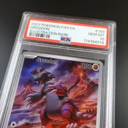 PSA 10 Groudon 199/182 Paradox Rift Graded Pokemon Card - Image 2