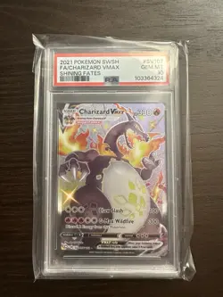 PSA 10 Charizard Vmax SV107/SV122 Shining Fates Holo Graded Pokemon Card - Image 1