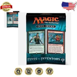 Epic Card Battle: Duel Decks Elves Vs Inventors - 2 Decks with Strategic Play - Image 1