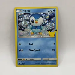 Pokemon TCG 25th Anniversary McDonalds Promo Card - Piplup 20/25 Holo 2021 HP - Image 3